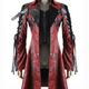 Illustration for article titled Punk Rave Poison Jacket Mens Red Black Faux Leather Goth Steampunk Military Coat!em/em